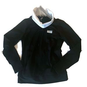 VICTORIA’S SECRET ULTIMATE PINK • Fleece Lined Cowl Neck Pullover • Size Small